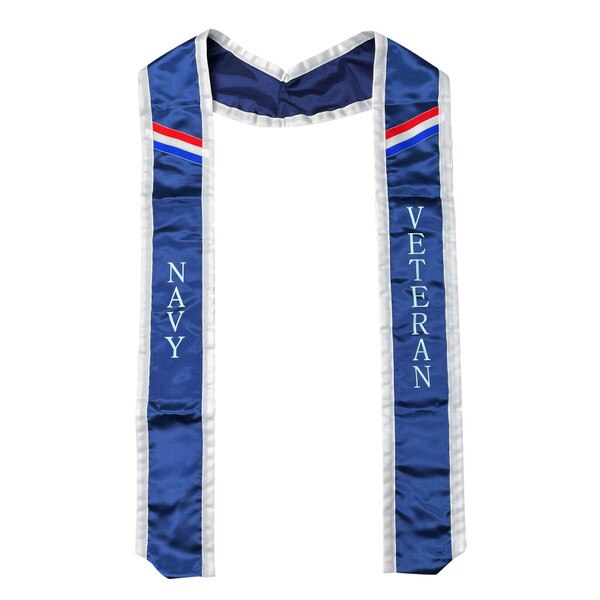 Graduation Stole - Veteran Navy